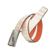 Load image into Gallery viewer, Handcrafted Alligator Leather Belts DVG140
