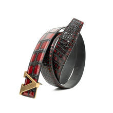 Load image into Gallery viewer, Handcrafted Alligator Leather Belts DVG163
