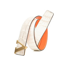 Load image into Gallery viewer, Handcrafted Alligator Leather Belts DVG169
