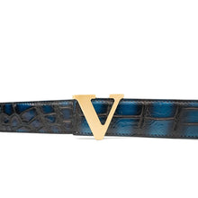 Load image into Gallery viewer, Handcrafted Alligator Leather Belts DVG177
