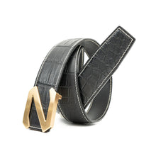 Load image into Gallery viewer, Handcrafted Alligator Leather Belts DVG181

