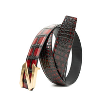 Load image into Gallery viewer, Handcrafted Alligator Leather Belts DVG186
