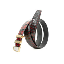 Load image into Gallery viewer, Handcrafted Alligator Leather Belts DVG29
