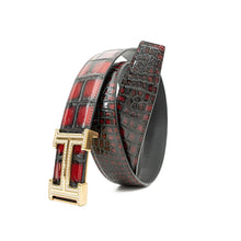 Load image into Gallery viewer, Handcrafted Alligator Leather Belts DVG66
