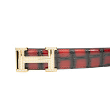 Load image into Gallery viewer, Handcrafted Alligator Leather Belts DVG66
