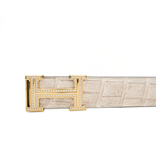 Load image into Gallery viewer, Handcrafted Alligator Leather Belts DVG73

