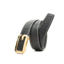 Load image into Gallery viewer, Handcrafted Alligator Leather Belts G-shaped buckle

