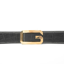 Load image into Gallery viewer, Handcrafted Alligator Leather Belts G-shaped buckle
