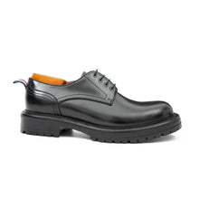 Load image into Gallery viewer, Handcrafted Big Toe Derby Shoes with Thick Sole  Black
