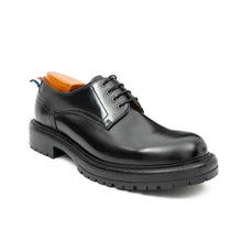 Load image into Gallery viewer, Handcrafted Big Toe Derby Shoes with Thick Sole  Black
