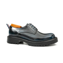Load image into Gallery viewer, Handcrafted Big Toe Derby Shoes with Thick Sole  Blue
