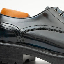 Load image into Gallery viewer, Handcrafted Big Toe Derby Shoes with Thick Sole  Blue
