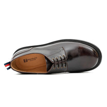 Load image into Gallery viewer, Handcrafted Big Toe Derby Shoes with Thick Sole  Wine red
