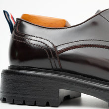 Load image into Gallery viewer, Handcrafted Big Toe Derby Shoes with Thick Sole  Wine red
