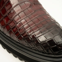 Load image into Gallery viewer, Handmade Nile Croc Chelsea Boots with Buckle
