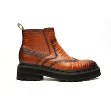 Load image into Gallery viewer, Handmade Nile Crocodile Chelsea Boots
