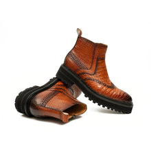 Load image into Gallery viewer, Handmade Nile Crocodile Chelsea Boots
