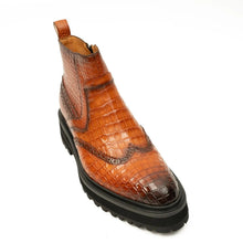 Load image into Gallery viewer, Handmade Nile Crocodile Chelsea Boots

