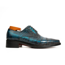 Load image into Gallery viewer, Handmade Nile Crocodile Derby Norwegian Stitch &amp; Silk Lining
