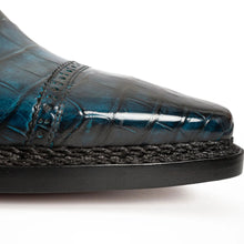 Load image into Gallery viewer, Handmade Nile Crocodile Derby Norwegian Stitch &amp; Silk Lining
