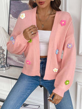 Load image into Gallery viewer, Handmade Crochet Floral Sweet Cardigan Sweater | NCS
