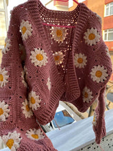 Load image into Gallery viewer, Handmade Stylish Daisy Knit Cardigan Sweater | NCS
