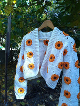Load image into Gallery viewer, Handmade Stylish Daisy Knit Cardigan Sweater | NCS
