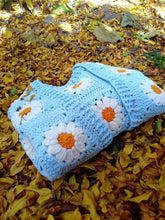Load image into Gallery viewer, Handmade Stylish Daisy Knit Cardigan Sweater | NCS
