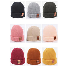 Load image into Gallery viewer, Warm Baby Winter Hat for Kids Beanie Knit Children Hats for Girls &amp; Boys Baby Cap For Kids and Mother/Dad
