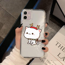 Load image into Gallery viewer, Cat Phone Case For Iphone 11 12 13 Mini Pro Xs Max 8 7 6 6s Plus X 5s Se 2020 Xr Case Polycarbonate Printed Colorful Design Silicone Phone Case
