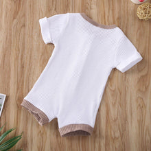 Load image into Gallery viewer, Infant Baby Boys Girls Clothes Ribbed Solid Romper Jumpsuit In Retro Deisgn For Kids
