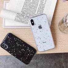 Load image into Gallery viewer, Women Glitter Phone Case For Iphone 8 7 Plus 6 6s Star Clear Soft Cover For Iphone 12 11 Pro X Xr Xs Max Starry Night Non Moving Sparkling Shining Glitter Soft Silicone Case
