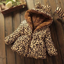 Load image into Gallery viewer, Modern Tigger Design Winter Newborn Baby girls Warm Hooded Coat Leopard Outerwear Jacket Children Coats For Girls
