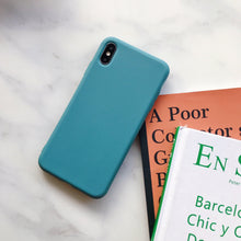 Load image into Gallery viewer, Ultra Thin Slim Fit Soft Grip Anti-Scratch Protective Cover Thicker Candy Phone Case for iPhone Soft Silicon Back Phone Cover for iPhone 12 13 Pro Max iphone Case
