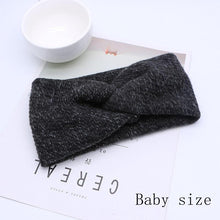 Load image into Gallery viewer, Handmade Baby Headband Women Girl Twisted Hair Band Kids Woolen Headwrap Toddler Turban Hair Accessories For Mother and Daughter
