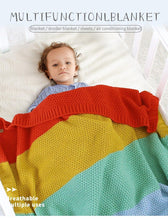 Load image into Gallery viewer, Baby Blankets Knitted Swaddle Wrap Envelopes for Stroller Bedding Blankets for Infants Soft Warm Sleep Covers Blanket for Kids
