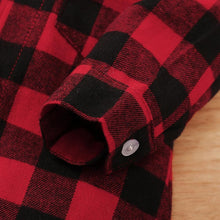 Load image into Gallery viewer, Spring Autumn Newborn Cotton  Casual classic Plaid Collar Jumpsuit for Baby Boys / Girls In Elegant Retro Modern Style

