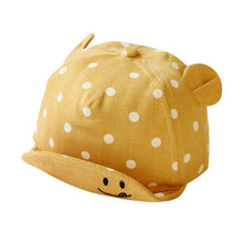 Load image into Gallery viewer, Modern Children Cute Sun Hat Polka Dot Baby Hat Girl Boy Sun Hat With Ears Baseball Cap For Boys Kids
