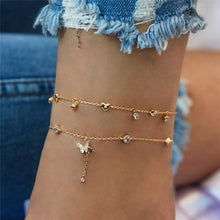 Load image into Gallery viewer, Luxury Bohemian Star Shell Ankle Bracelet Foot Jewelry Brecelet Simple Shell Anklets for Women Summer Style
