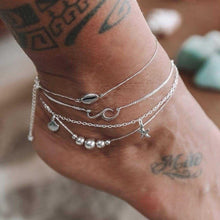 Load image into Gallery viewer, Luxury Bohemian Star Shell Ankle Bracelet Foot Jewelry Brecelet Simple Shell Anklets for Women Summer Style
