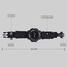Load image into Gallery viewer, Military Survival  Men Watch With Compass/whistle /scraper/Waterproof 30M Outdoor Men Sports G Style -Shock Watch Relogio Masculino
