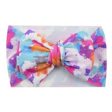Load image into Gallery viewer, Luxury Mdoern Big Baby Kids Bows Headband Girls Floral Headwrap Elastic Hair Accessories Toddler Knotted for Girls
