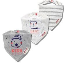 Load image into Gallery viewer, Cartoon Cotton Newborn Baby Boys and Girls Bibs Baby Towel Scarf Children Cravat Infant Kids Scarf
