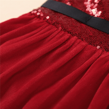 Load image into Gallery viewer, Baby Girls Christmas Romper Dress Fly Sleeve Sequins Romper Dress for Kids Toddler Girls Dresses For Girl In Elegant Christmas Style
