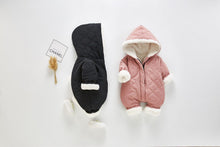 Load image into Gallery viewer, Modern Elegant Winter Children's baby Plush Thickened Cotton Jumpsuit Jacket For New Baby  Boys and Girls
