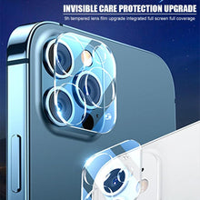 Load image into Gallery viewer, 5Pcs Full Cover Protective Glass for Iphone 11 12 13 Pro XS Max Camera Protector for Iphone X 11pro Max 12 13 Mini 14 Pro Max Back Camera Protector Case Friendly Easy Installation Camera Lens Protector
