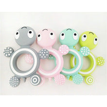 Load image into Gallery viewer, Baby Silicone Teethers Food  Cute Turtle Tiny  Teething Baby Shower Gifts Cartoon Animals Teether
