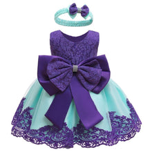 Load image into Gallery viewer, Luxury Modern Baby Girl Christmas Dress Newborn Baby Girls Bow Dresses For Baby 1st Year Birthday Party
