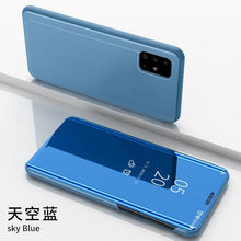 Load image into Gallery viewer, Smart Flip Phone Case For iPhone X XR XS 5 5S SE 7 8 6 6S Plus 11 12 13 Mini Pro Max 2020 Mirror Window Standing Holder Cover  Mirror Screen Smart Plating Case 360 Full Body Ultra Thin Intelligent Protective Case
