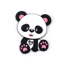 Load image into Gallery viewer, Baby Teethers Cartoon Animal Baby Teething Toy Penguin Silicone Teether Unicorn Pendant Raccoon Accessories

